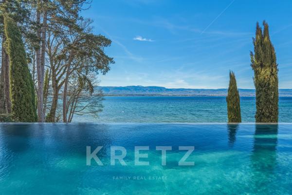 Chens-Sur-Léman: Majestueuse demeure d’exception pieds-dans-l ’eau