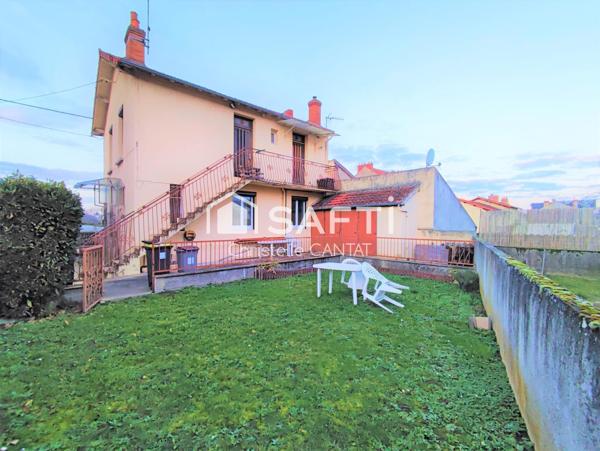 Appartement F3, 61m², garage, jardin