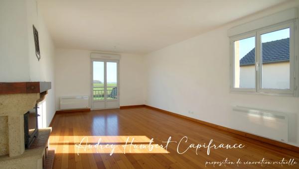 Maison à vendre 4 pièces PINTHEVILLE (55) - plain-pied - 3 chambres - jardin sans vis-à-vis - sous-sol complet