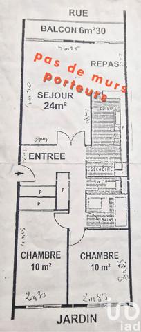 Appartement 3 pièces de 66 m² à Paris (75012)