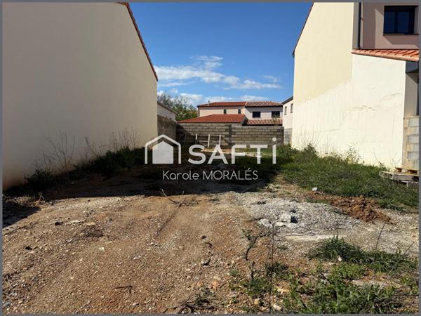 THUIR, TERRAIN VIABILISE DE 204 M2, A CONSTRUIRE DANS LOTISSEMENT RECENT