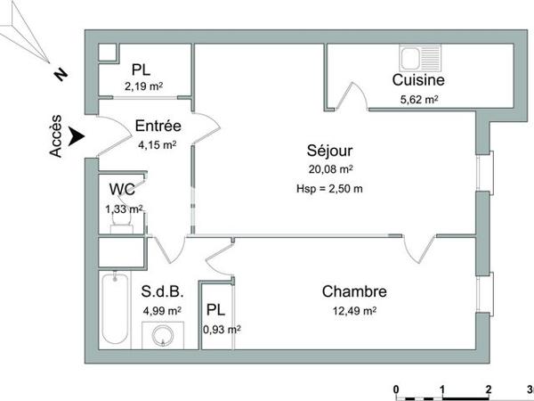 Location Appartement 2 pièces 51.78 m² - 8 RESIDENCE LA THEUILLERIE Ris Orangis 91130