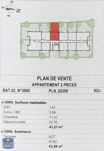 Appartement à louer 2 pièces 41.21m² Montoir-de-Bretagne (44450)