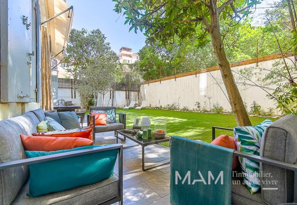 PARADIS/LORD DUVEEN 13008 - T5 HAUSSMANNIEN D'EXCEPTION - TERRASSE & JARDIN - DÉPENDANCES - GARAGE,