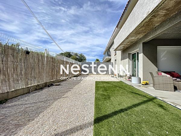 Appartement loué ! Pia, 4 pièces de 86,35 m² avec jardin et deux places de parking