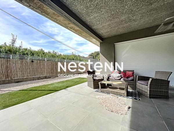 Appartement loué ! Pia, 4 pièces de 86,35 m² avec jardin et deux places de parking