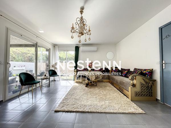 Appartement loué ! Pia, 4 pièces de 86,35 m² avec jardin et deux places de parking