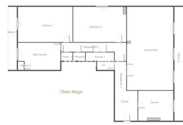 Appartement
         4 pièces
        - 93 m² 143 500 € *