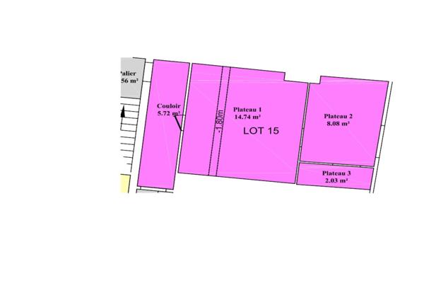 T3 en duplex, rénovation importante