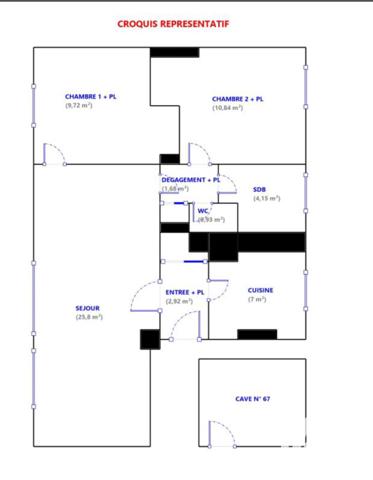 Appartement à vendre 3 pièces 63 m² Le Pré-Saint-Gervais