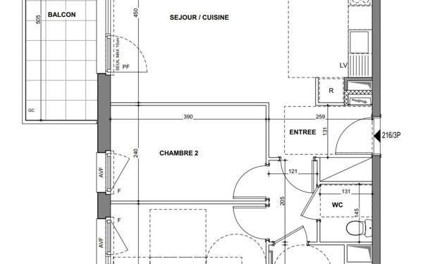 Appartement à vendre    3 pièces • 65 m2 Hoenheim