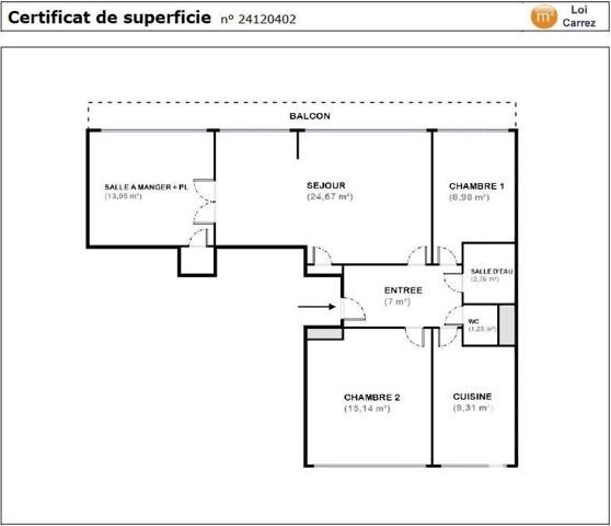 Appartement 4 pièces de 83 m² à Charenton-le-Pont (94220)
