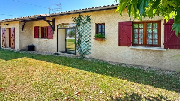 Maison de plain-pied à vendre 5 pièces proche de BERGERAC (24)