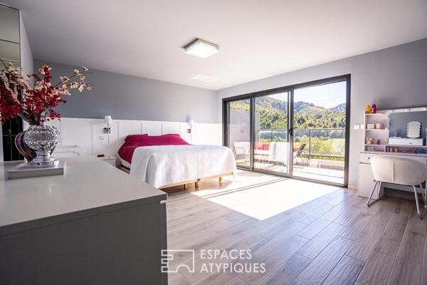 Superbe villa contemporaine avec vue imprenable sur les massifs