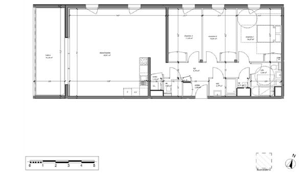 NEUF - Appartement de standing avec balcon - 4 pièces - 107m² - lumineux et calme dans un secteur recherché - vue imprenable sur Rouen - Mont Saint Aignan