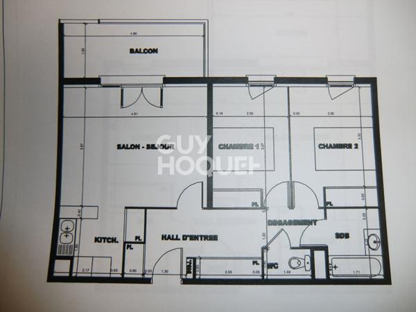 Appartement Muret 3 pièce(s)+ 4 parkings