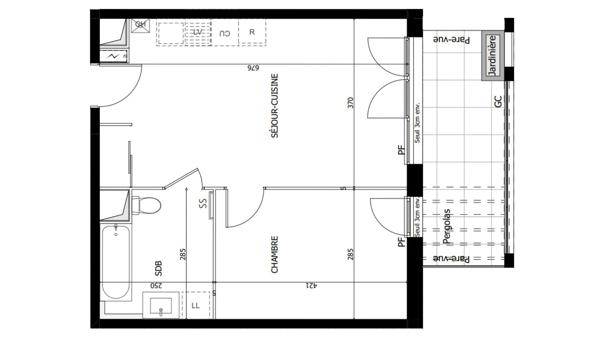 Appartement à vendre 2 pièces 43 m² Valence