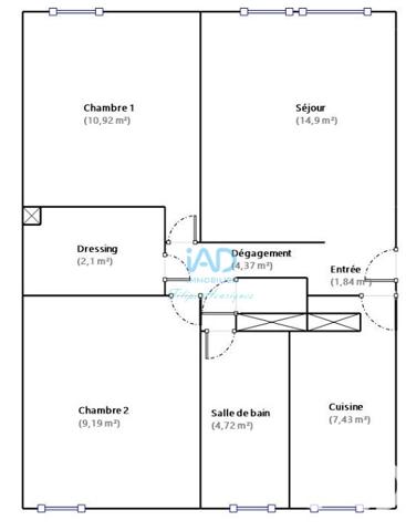 Appartement à vendre 3 pièces 56,64 m² Crosne