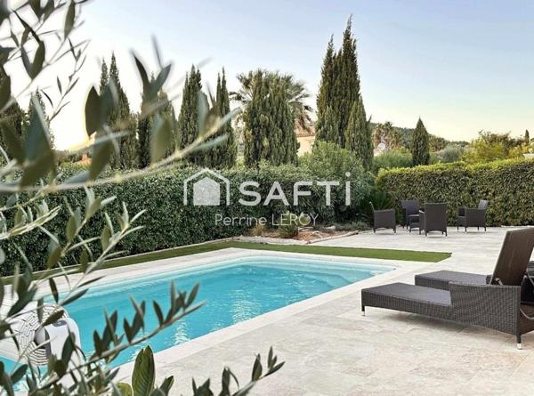 Villa 4 chambres avec piscine dans domaine privé aux Arcs sur Argens.