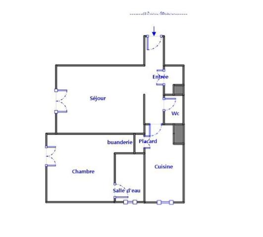 F2 avec balcon et cave - Centre-ville de Franconville - Résidence avec ascenseur