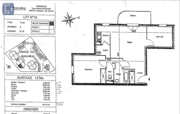 Appartement à vendre 2 pièces 54m² Coulanges-lès-Nevers (58660)