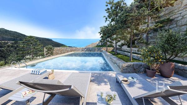 La Turbie, 2 pièce en Dernier Étage avec terrasses, Piscine