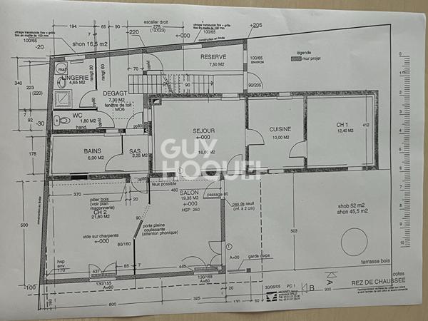 Velotte, maison 103 m² de plain-pied, terrain 4,5 ares