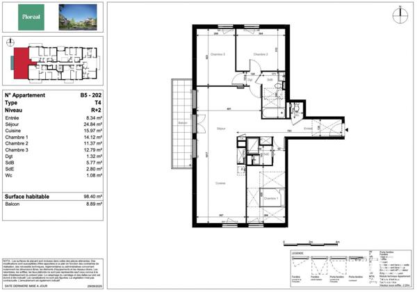 Appartement à vendre 4 pièces 98 m² Chartres