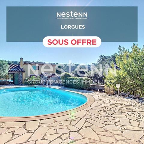 A VENDRE a LORGUES ! MAISON PROVENCALE AVEC DEPENDANCE, PISCINE ET VUE