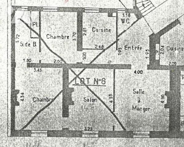 Alésia - Appartement traversant de 79,54 m² 