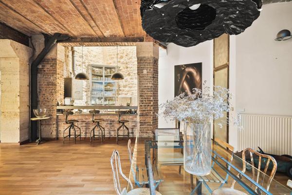 Atelier/loft en duplex rue Mouffetard