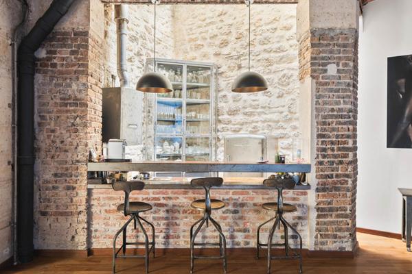 Atelier/loft en duplex rue Mouffetard