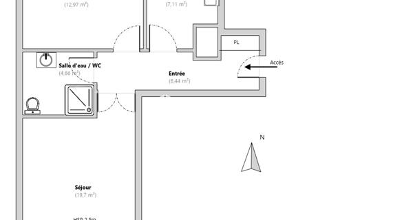 Location Appartement 2 pièces 50.88 m² - Luisant 28600