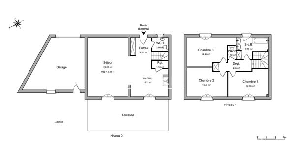 Location Maison 4 pièces 107.17 m² - Dagneux 01120