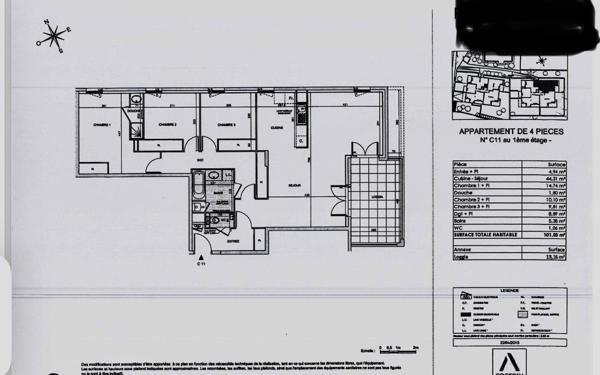 Appartement à vendre    4 pièces • 101 m2 Écully