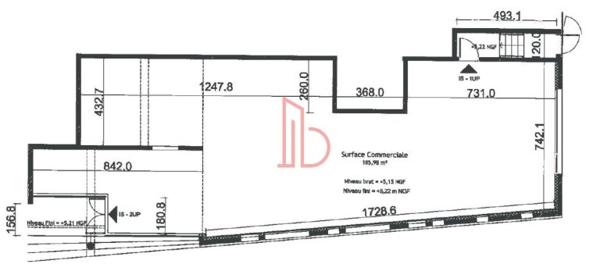 Bureau de 185 m² à louer à Bordeaux Bassins A Flot