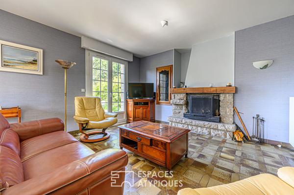 Maison avec piscine et grand jardin arboré à Baden, proche du golf