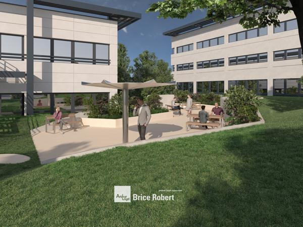 Bureaux à louer à Saint-Priest parc paysager dans Parc Technologique