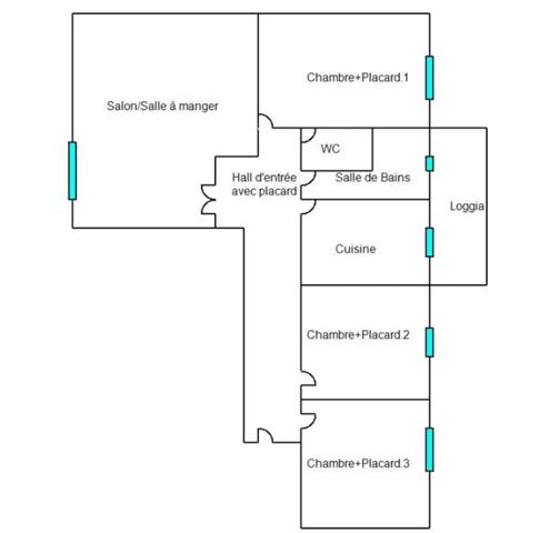 Grenoble – Avenue Jeanne d’Arc – T4 lumineux, Traversant avec Vue montagne, loggia, parking et garage Pas d'encadrement des loyers