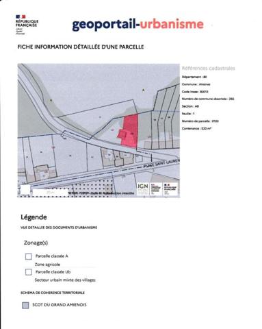 EXCLUSIVITÉ - TERRAIN À BÂTIR À AIRAINES (80270)