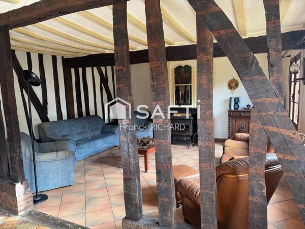 Maison à restaurer avec dépendances – 2800 m² de terrain – proche Saint-Arnoult