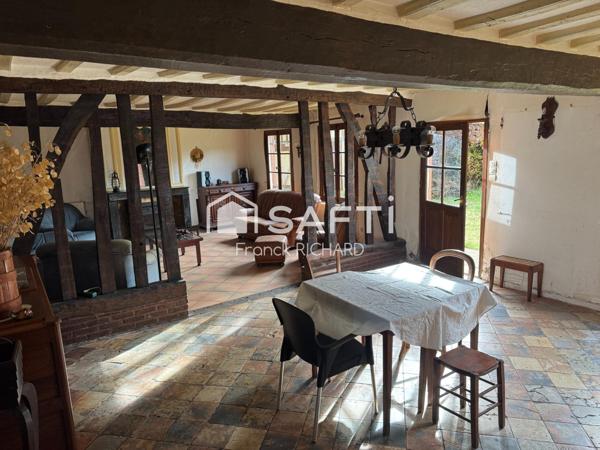 Maison à restaurer avec dépendances – 2800 m² de terrain – proche Saint-Arnoult