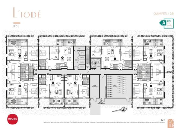 Appartement à vendre 3 pièces 63 m² Quimper
