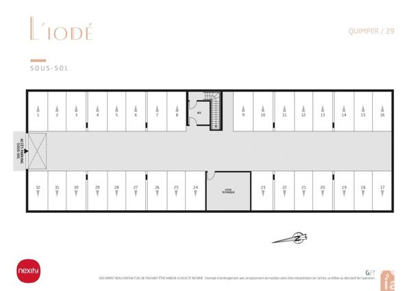 Appartement à vendre 3 pièces 63 m² Quimper