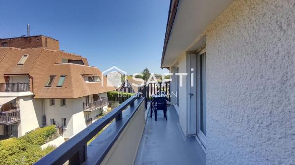 Appartement 50m2, 3 pièces, 2 chambres, 2 balcons