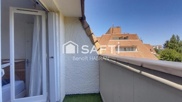 Appartement 50m2, 3 pièces, 2 chambres, 2 balcons