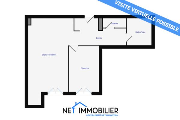 Appt. 2 pièces - 57 m²