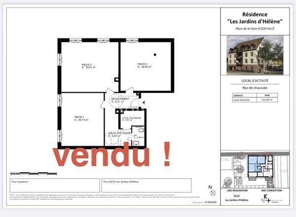 Local d’activité de 115 m²