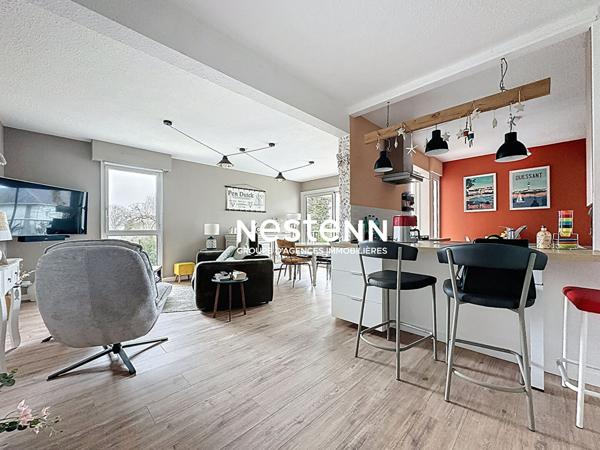 Appartement - T3 - 78 m² - Deux chambres - Garage - Balcon - Centre-ville à pied - Quimper