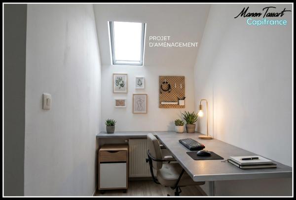 Maison de courée, semi individuelle de 77m² à Saint amand les eaux